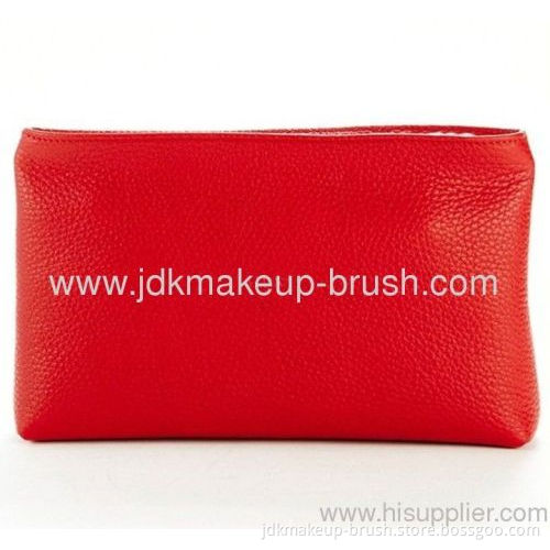 Fashion Red Pu Cosmetic Pouch